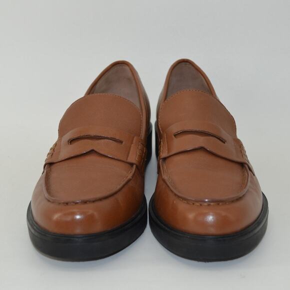 Nordstrom Women's Size 12 Lafayette Brown Loafer Leather - Picture 2 of 12